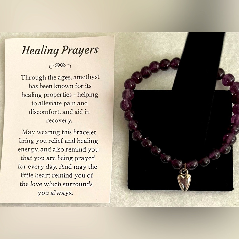 Precious Beaded Healing Prayer Bracelet, NWOT!